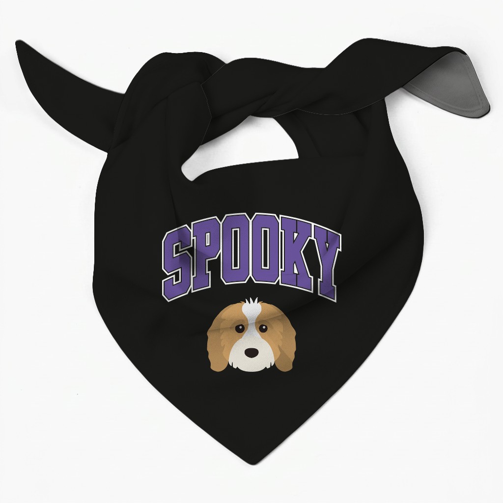 Spooky Collegiate: Personalized {breedFullName} Bandana