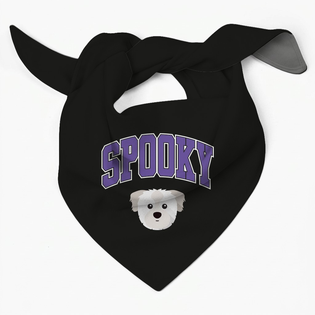 Spooky Collegiate: Personalized {breedFullName} Bandana
