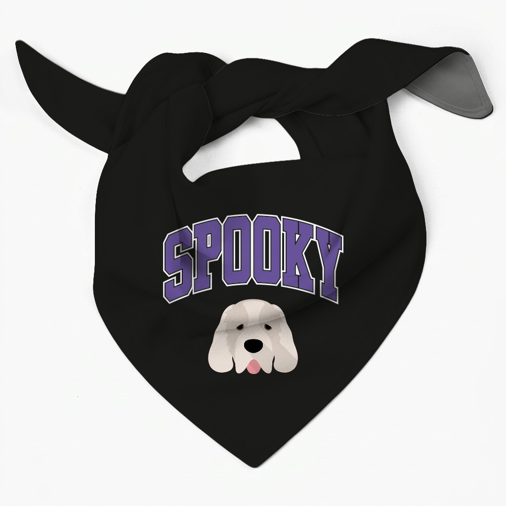 Spooky Collegiate: Personalized {breedFullName} Bandana