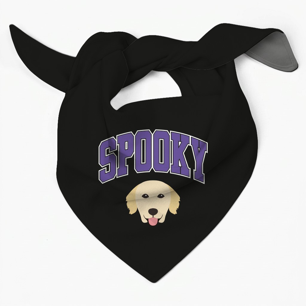 Spooky Collegiate: Personalized {breedFullName} Bandana