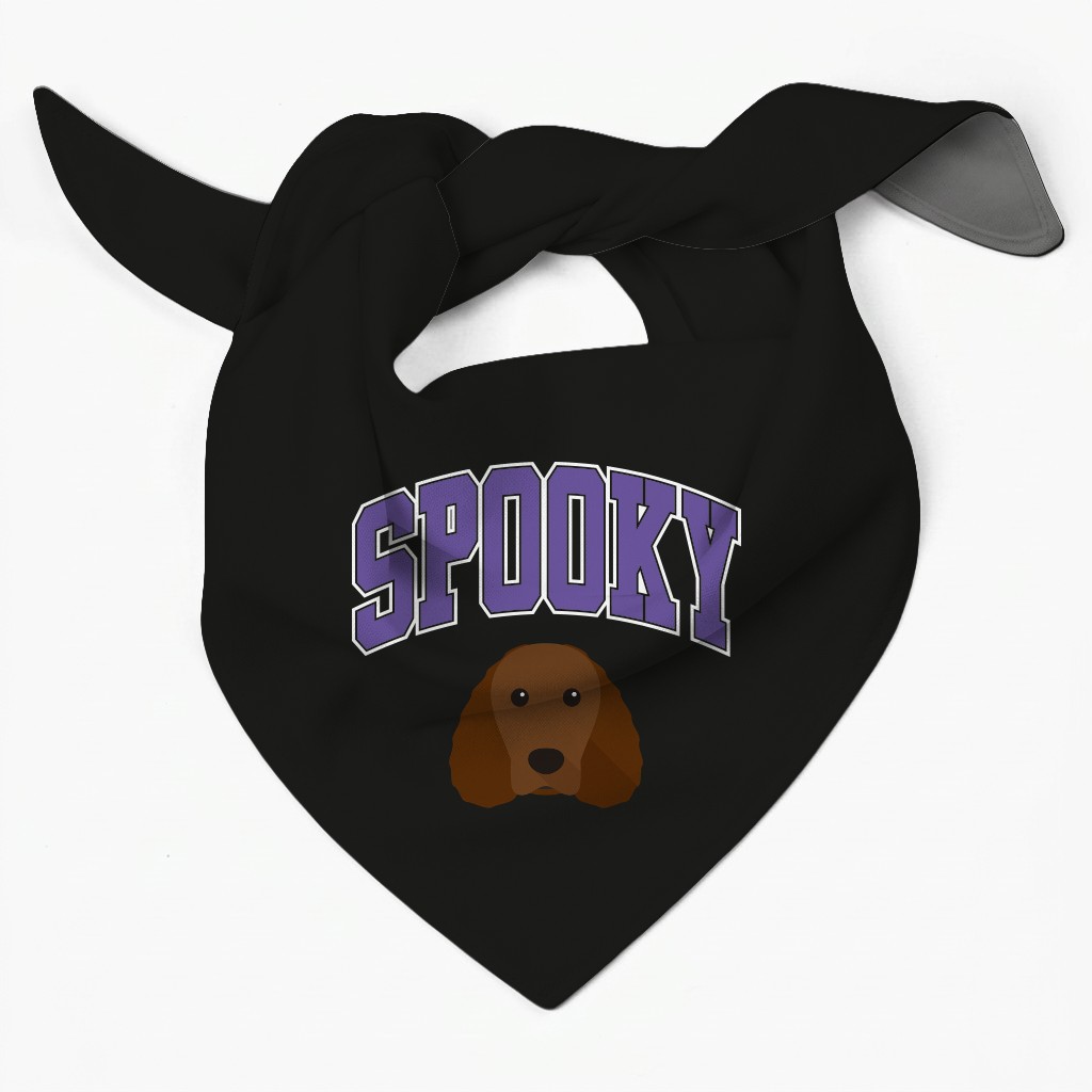 Spooky Collegiate: Personalized {breedFullName} Bandana