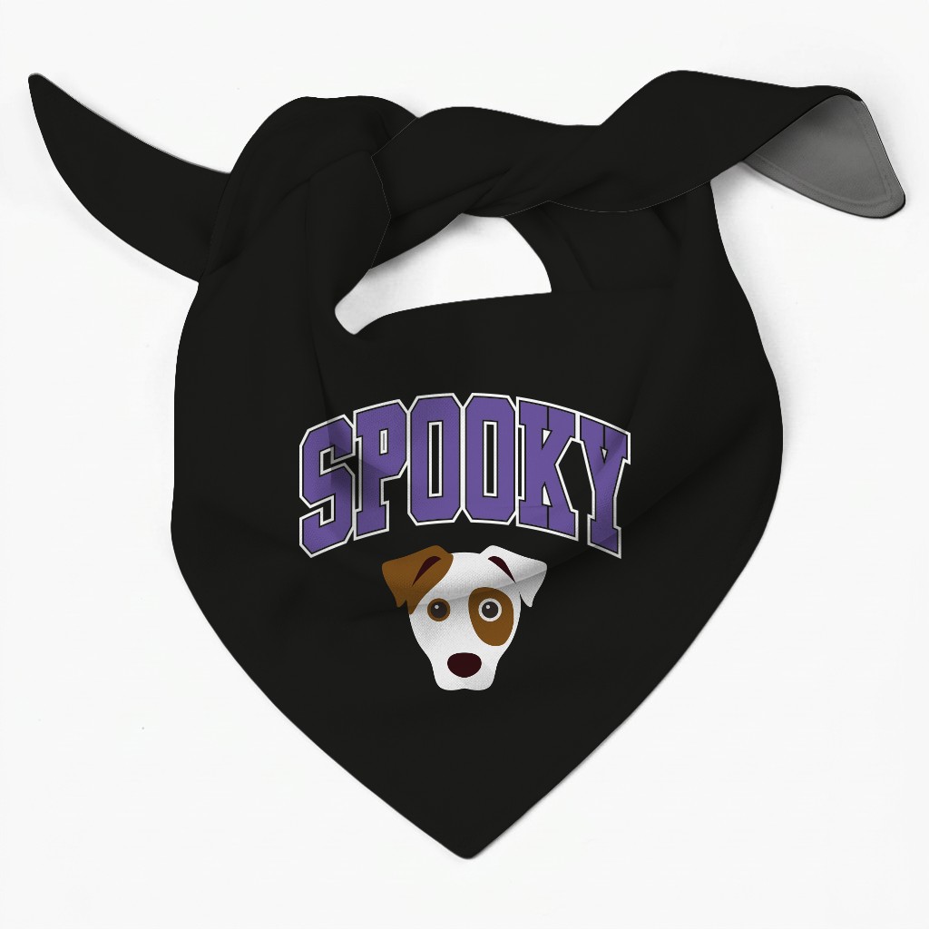 Spooky Collegiate: Personalized {breedFullName} Bandana