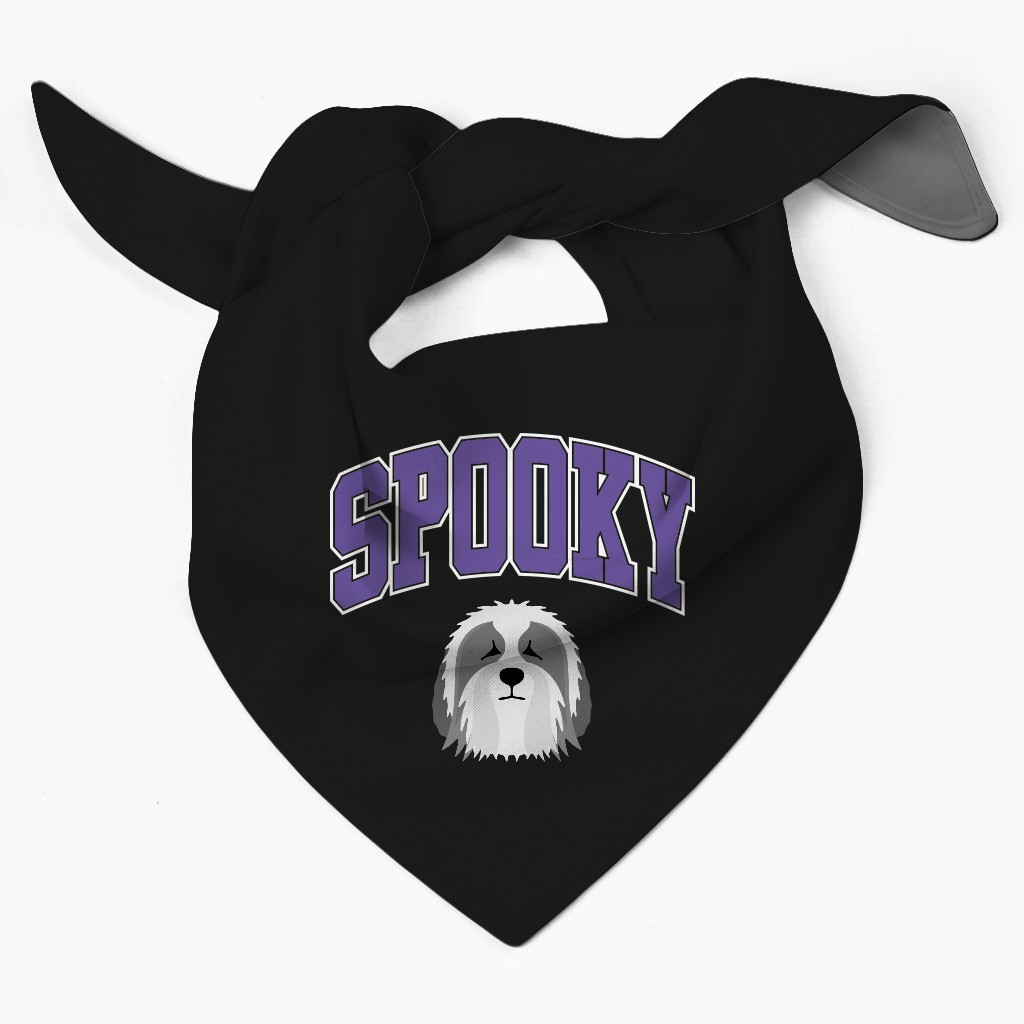 Spooky Collegiate: Personalised {breedFullName} Bandana