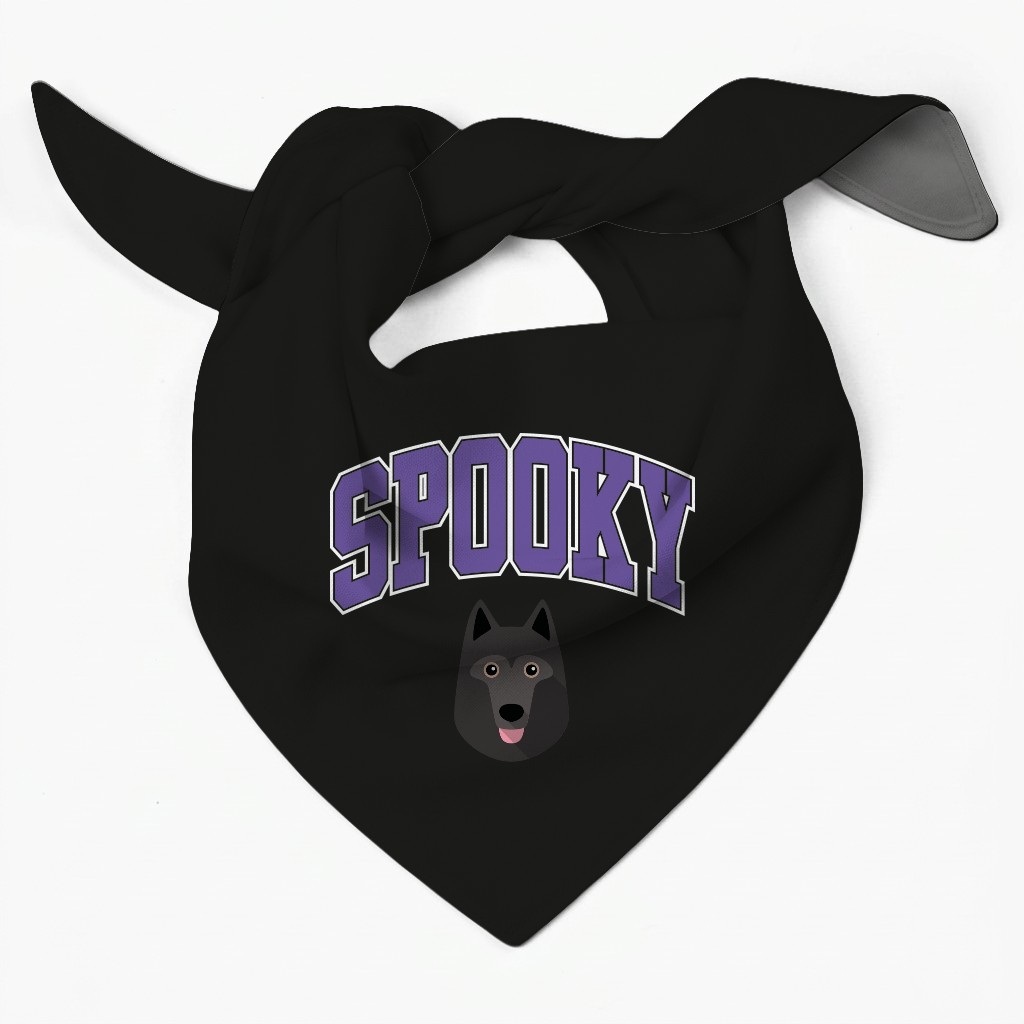 Spooky Collegiate: Personalized {breedFullName} Bandana