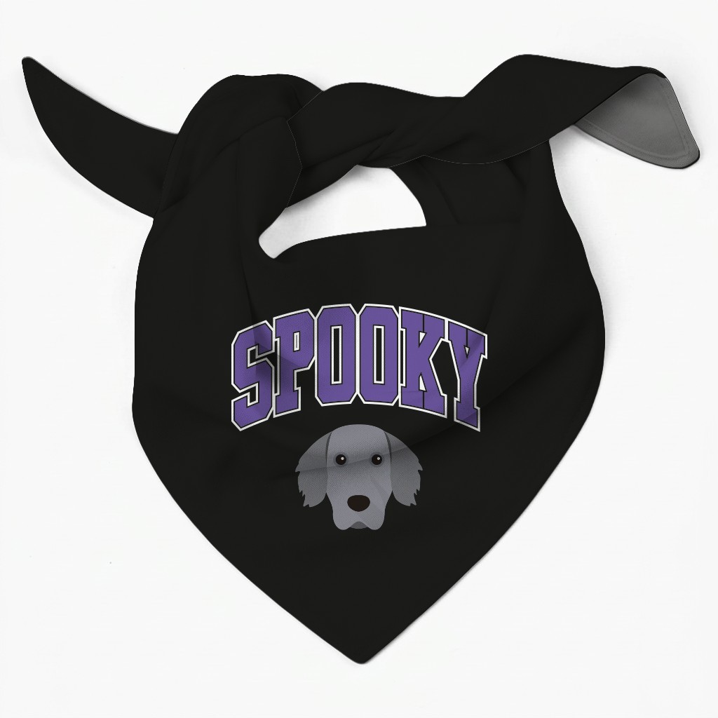 Spooky Collegiate: Personalized {breedFullName} Bandana