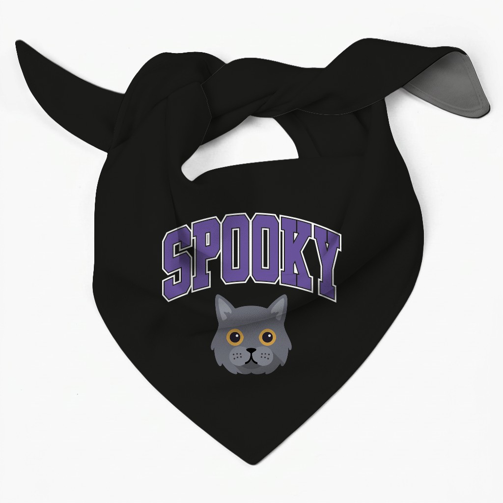 Spooky Collegiate: Personalized {breedFullName} Bandana