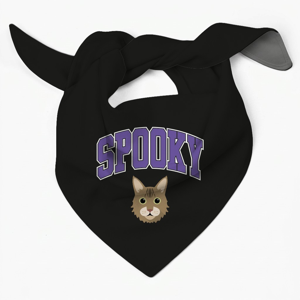 Spooky Collegiate: Personalized {breedFullName} Bandana