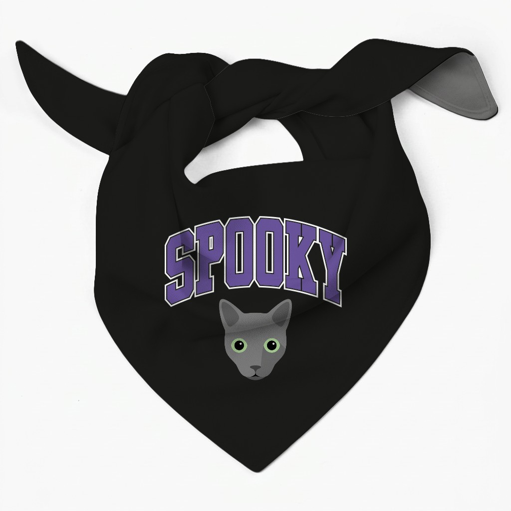 Spooky Collegiate: Personalized {breedFullName} Bandana