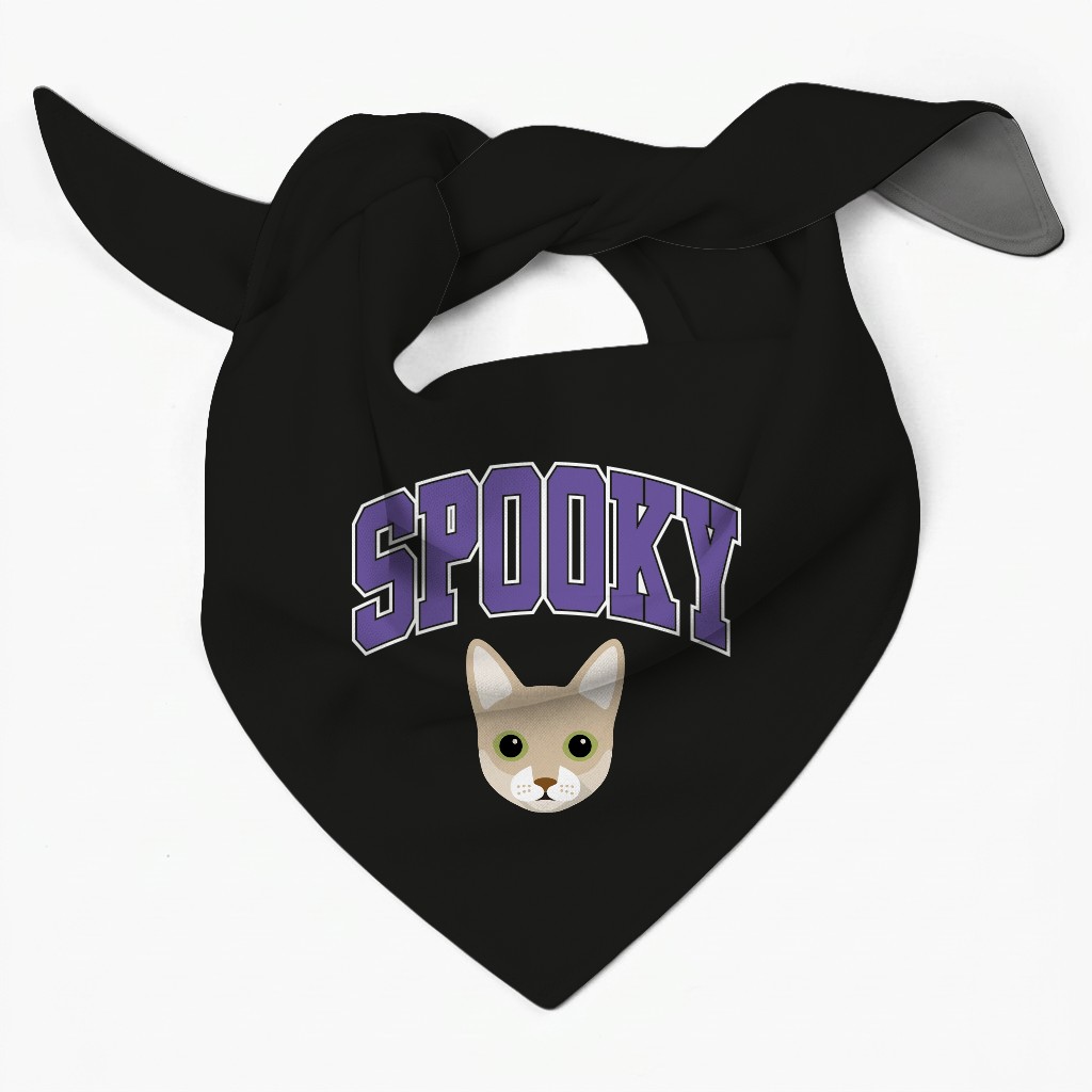 Spooky Collegiate: Personalized {breedFullName} Bandana