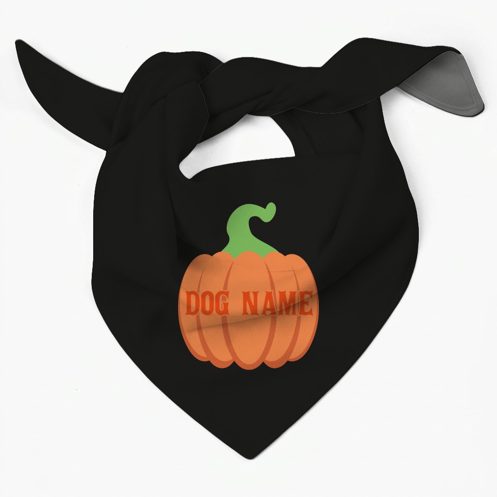 Carved Pumpkin: Personalised {breedFullName} Bandana