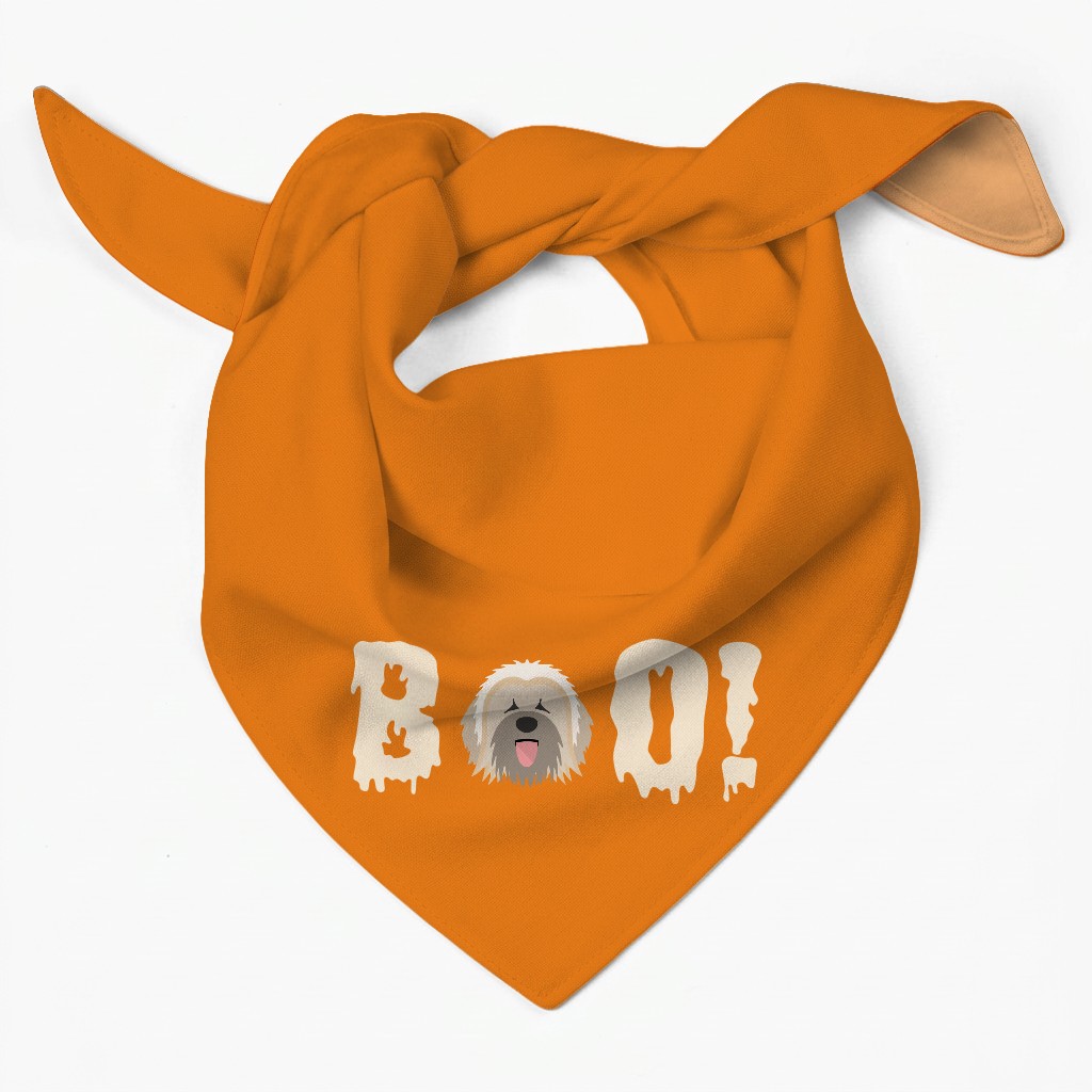 Spooky Boo! Personalised {breedFullName} Bandana