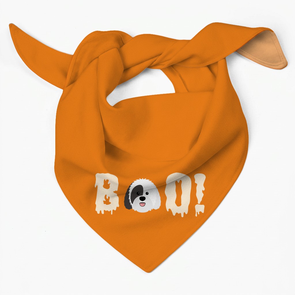 Spooky Boo! Personalized {breedFullName} Bandana