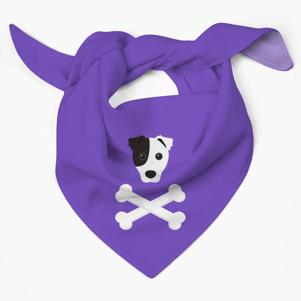 Skull and Crossbones: Personalized {breedFullName} Bandana