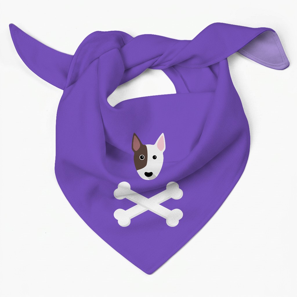 Skull and Crossbones: Personalized {breedFullName} Bandana