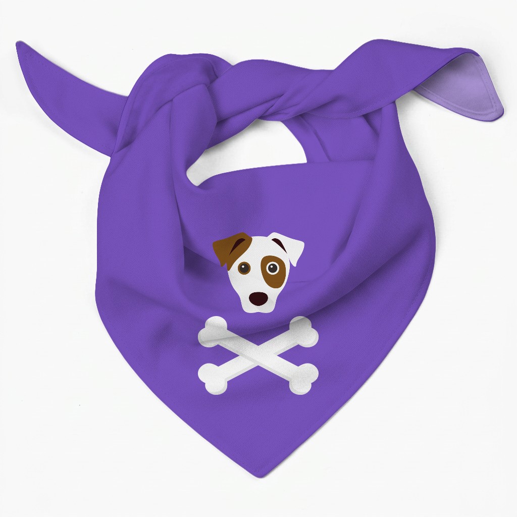 Skull and Crossbones: Personalized {breedFullName} Bandana