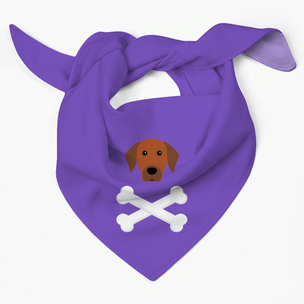 Skull and Crossbones: Personalized {breedFullName} Bandana
