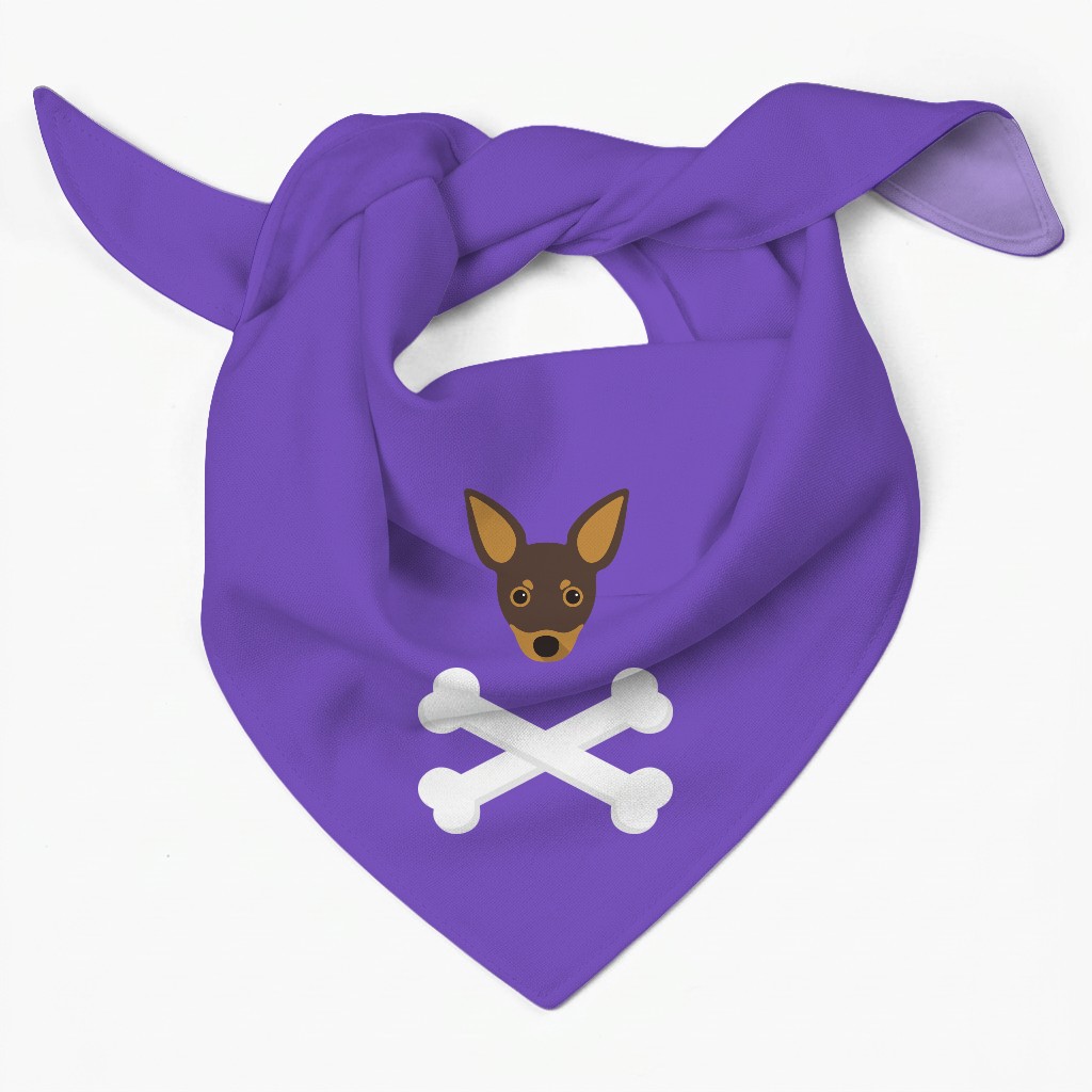 Skull and Crossbones: Personalized {breedFullName} Bandana