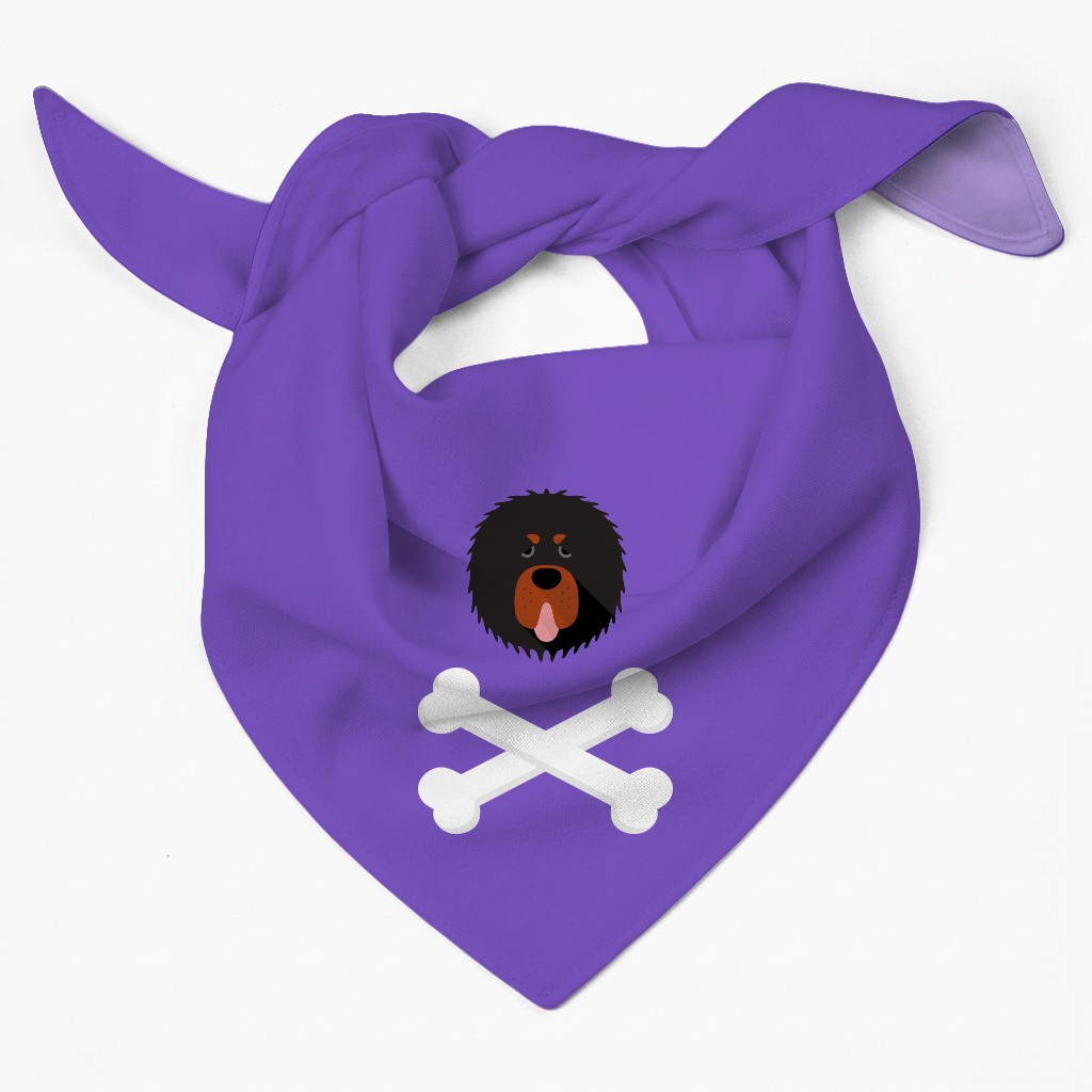 Skull and Crossbones: Personalized {breedFullName} Bandana
