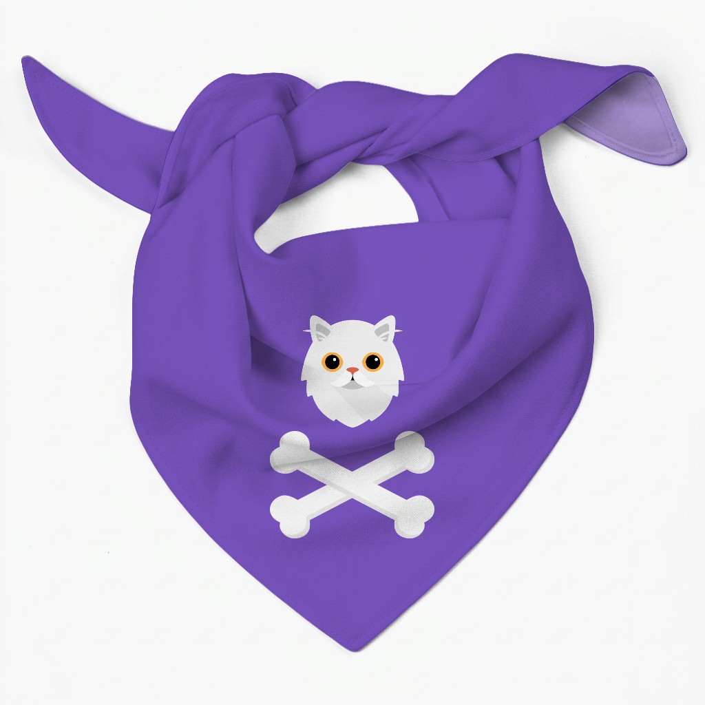 Skull and Crossbones: Personalized {breedFullName} Bandana