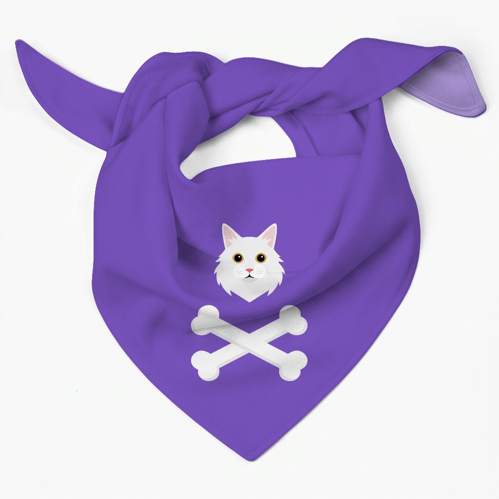 Skull and Crossbones: Personalised {breedFullName} Bandana