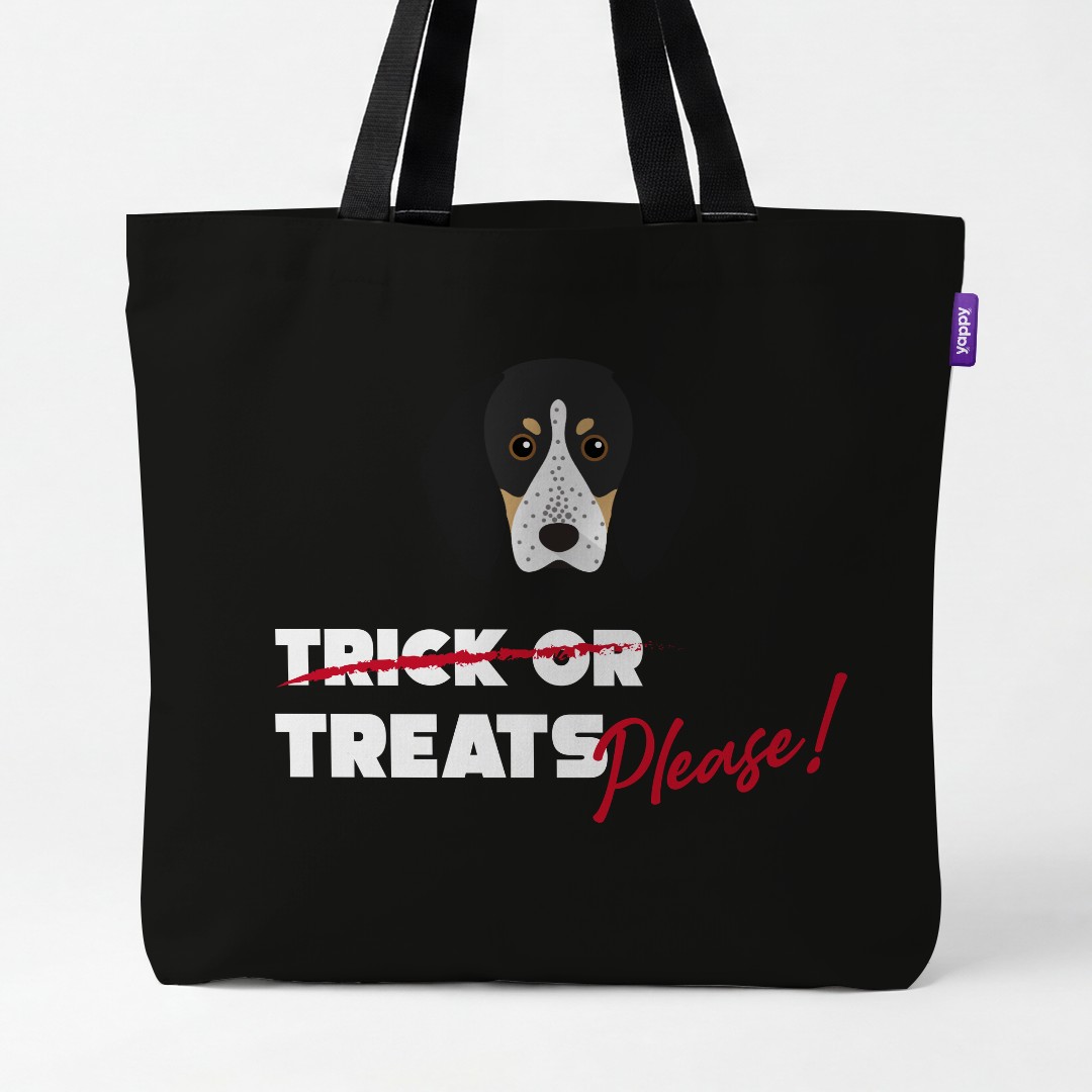 'Trick or Treats Please' - Personalized {breedCommonName} Canvas Bag