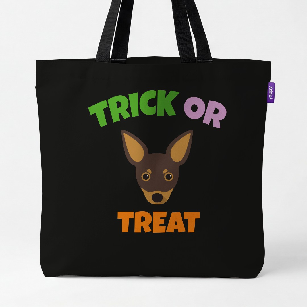 'Trick or Treat' - Personalized {breedCommonName} Canvas Bag