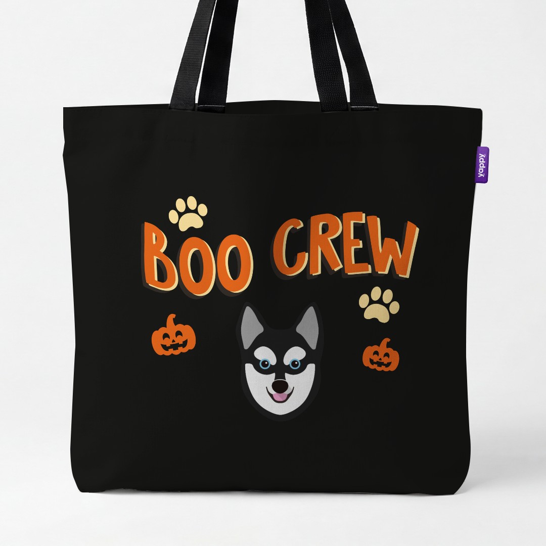 'Boo Crew' - Personalized {breedCommonName} Canvas Bag