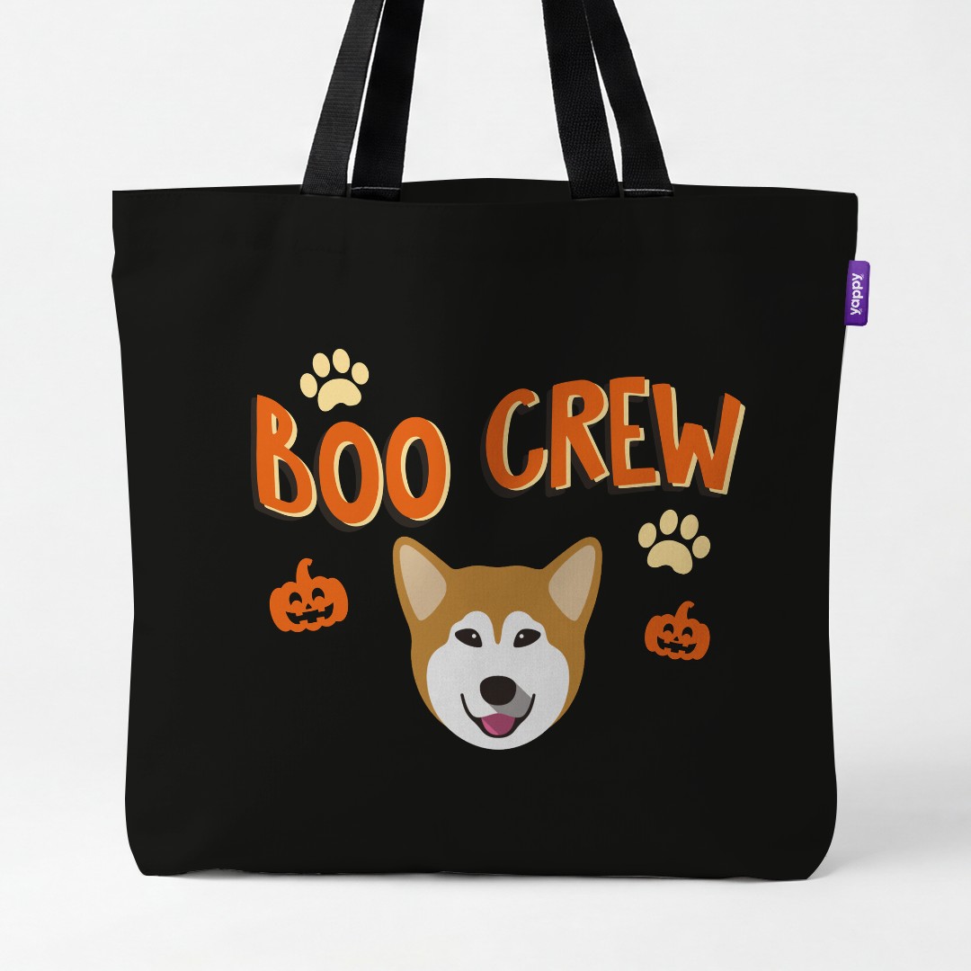 'Boo Crew' - Personalized {breedCommonName} Canvas Bag