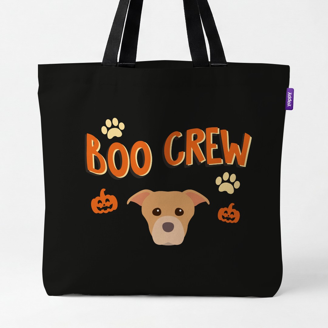 'Boo Crew' - Personalized {breedCommonName} Canvas Bag