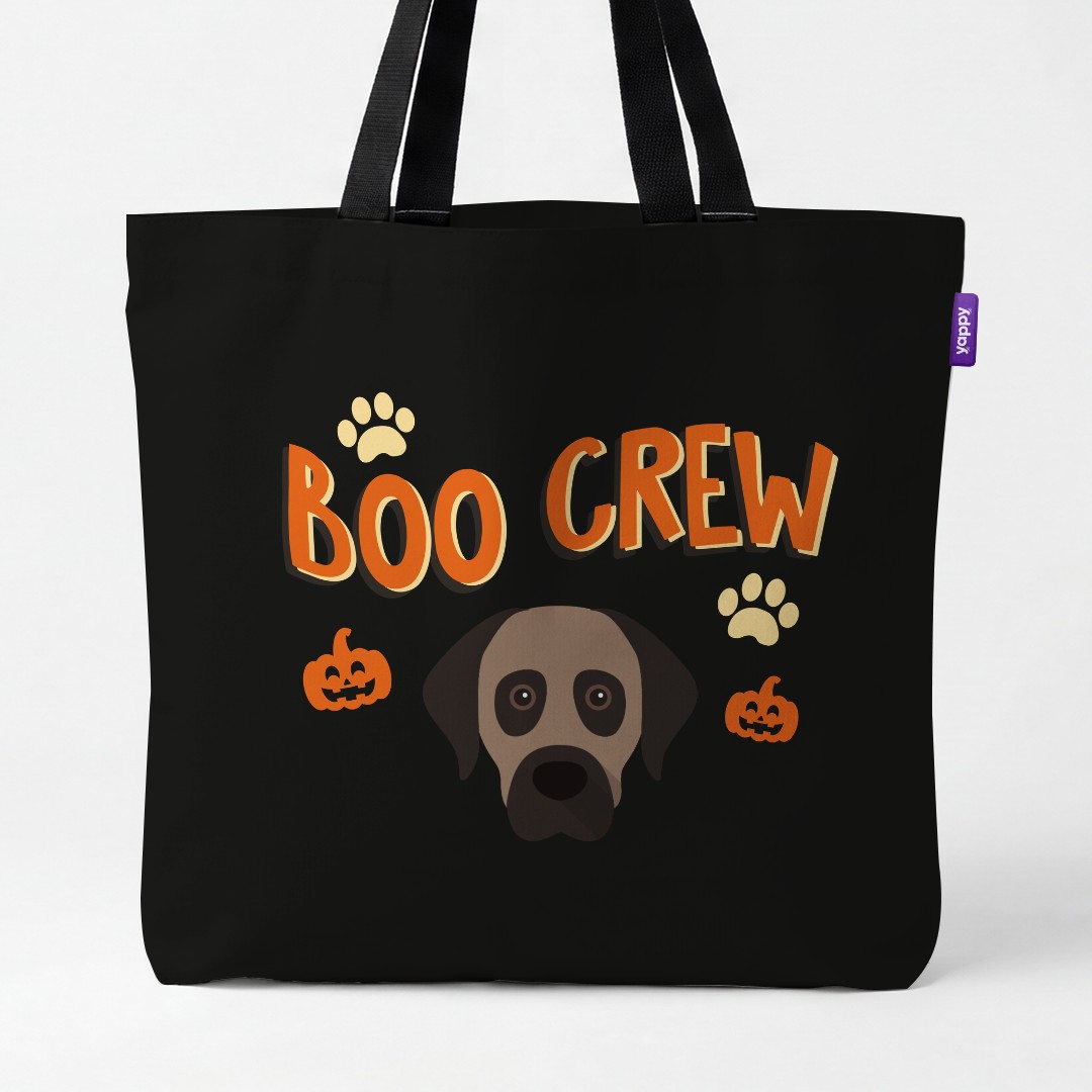 'Boo Crew' - Personalized {breedCommonName} Canvas Bag