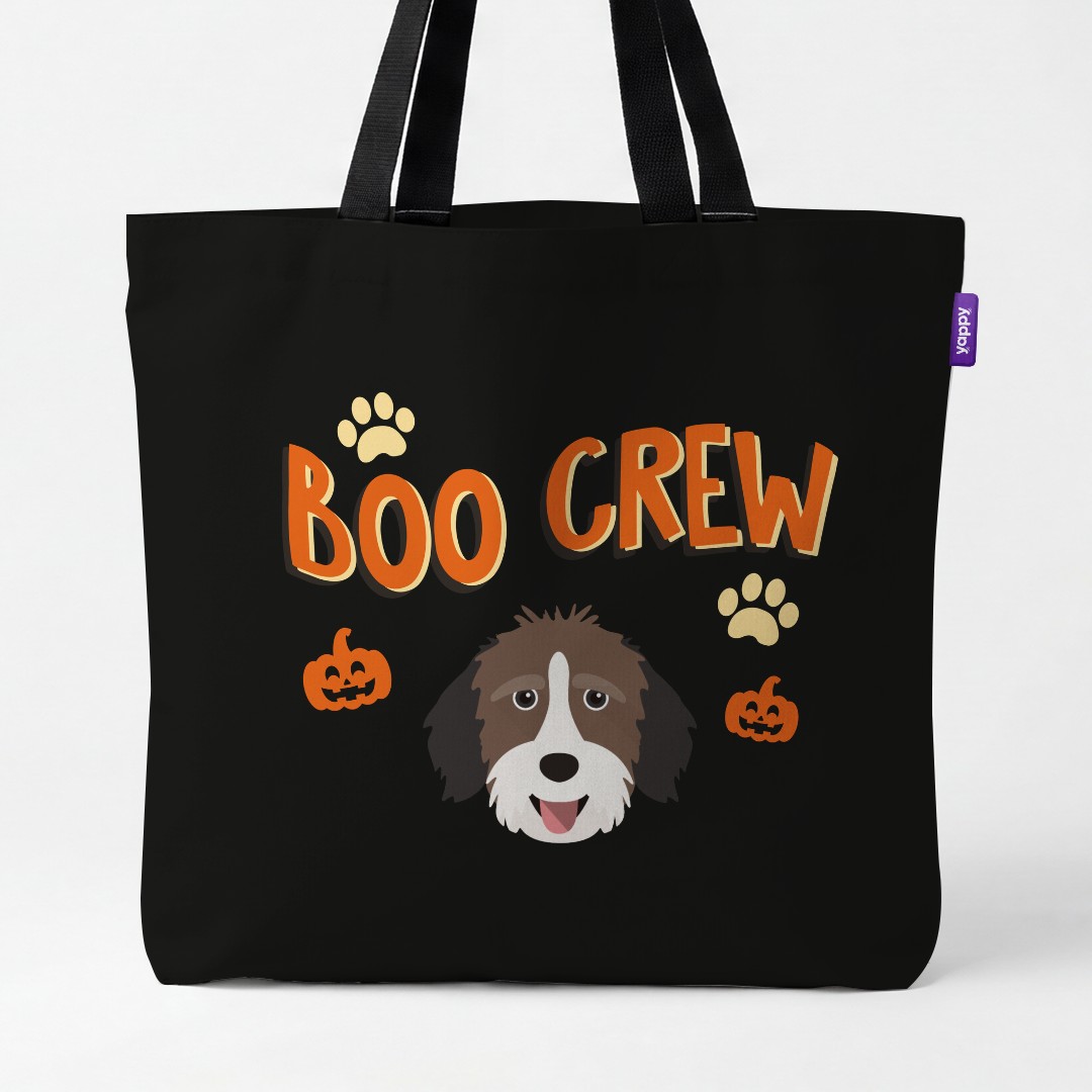 'Boo Crew' - Personalised {breedCommonName} Canvas Bag