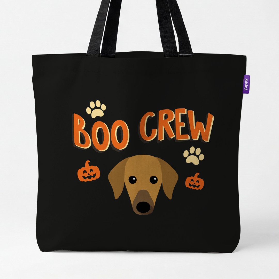 'Boo Crew' - Personalized {breedCommonName} Canvas Bag