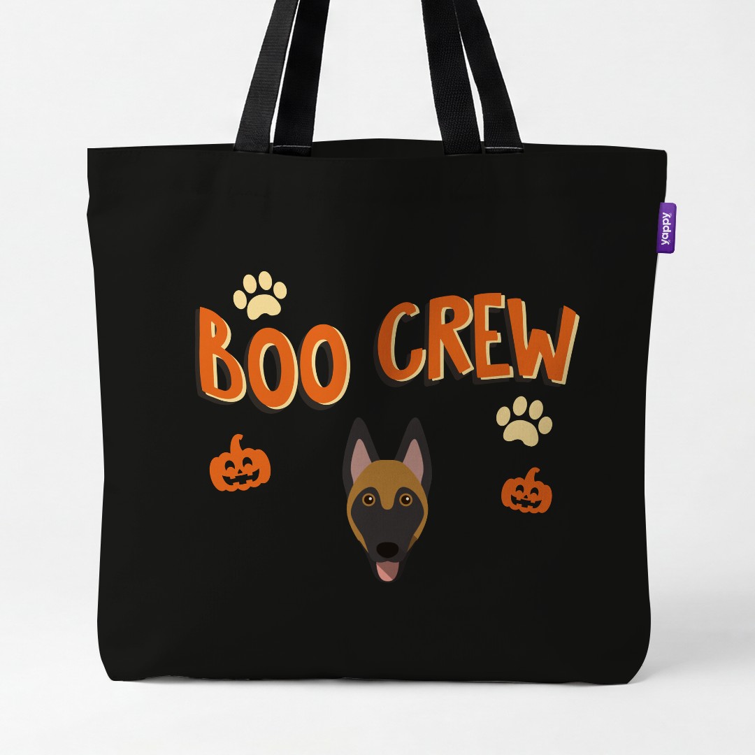'Boo Crew' - Personalised {breedCommonName} Canvas Bag