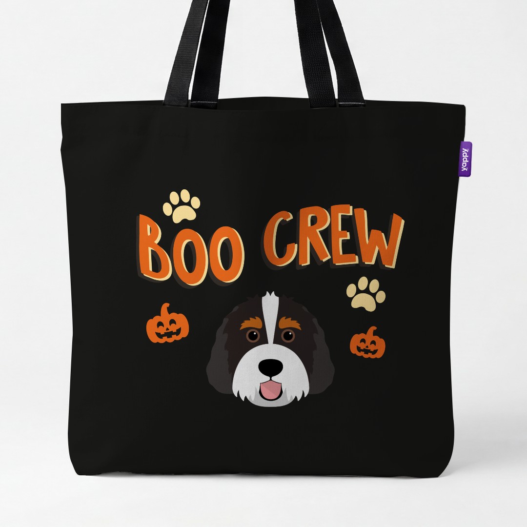 'Boo Crew' - Personalized {breedCommonName} Canvas Bag
