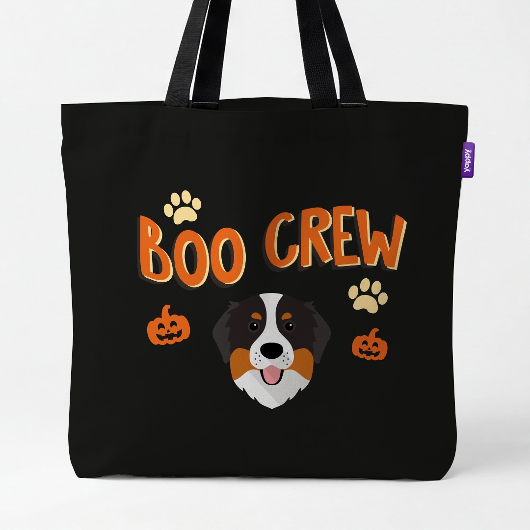 'Boo Crew' - Personalized {breedCommonName} Canvas Bag