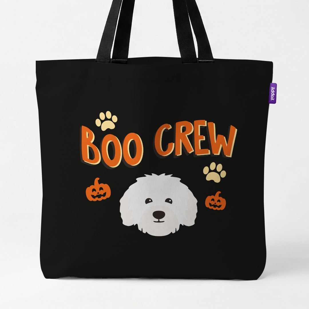 'Boo Crew' - Personalized {breedCommonName} Canvas Bag