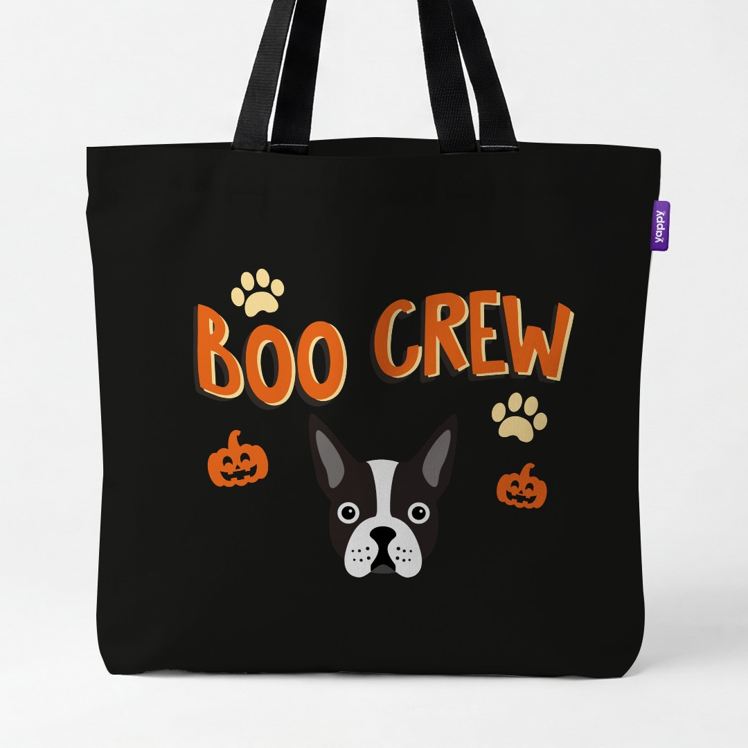 'Boo Crew' - Personalized {breedCommonName} Canvas Bag