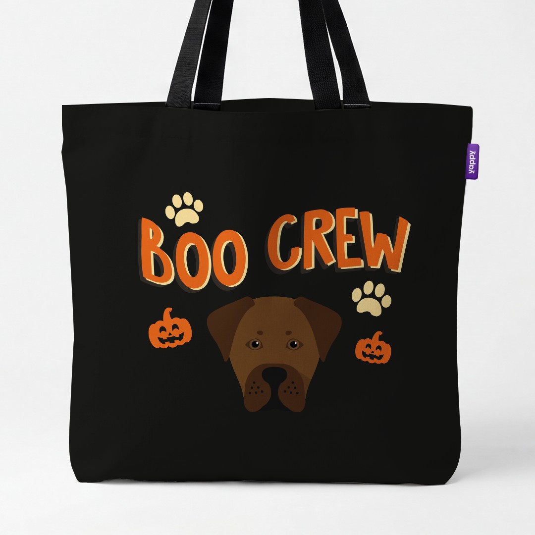 'Boo Crew' - Personalized {breedCommonName} Canvas Bag