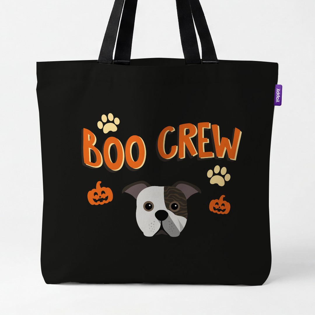 'Boo Crew' - Personalized {breedCommonName} Canvas Bag