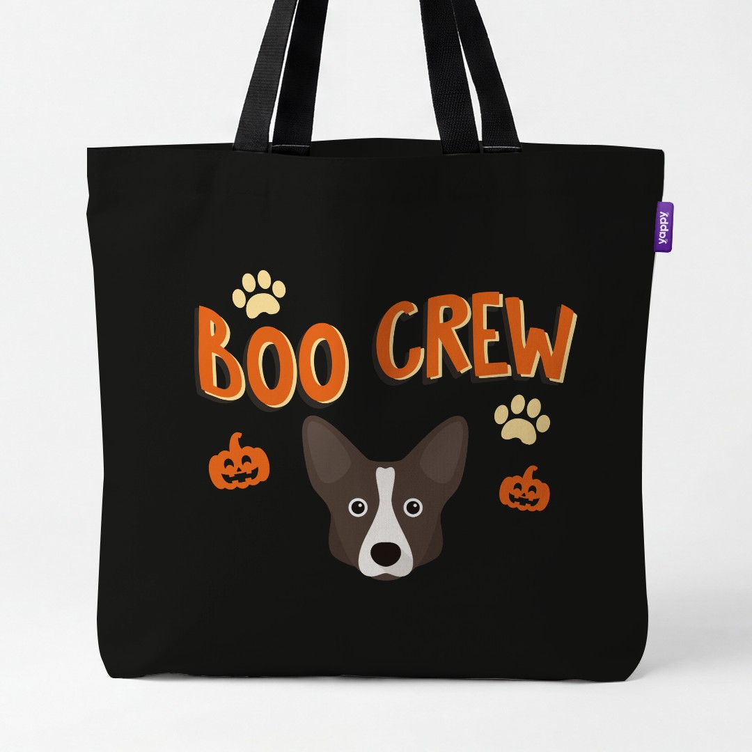 'Boo Crew' - Personalized {breedCommonName} Canvas Bag