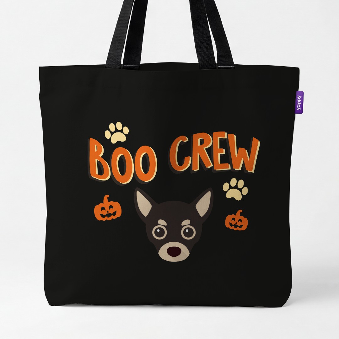 'Boo Crew' - Personalized {breedCommonName} Canvas Bag