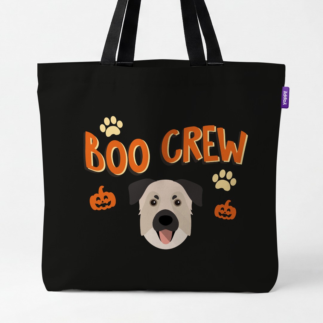 'Boo Crew' - Personalised {breedCommonName} Canvas Bag