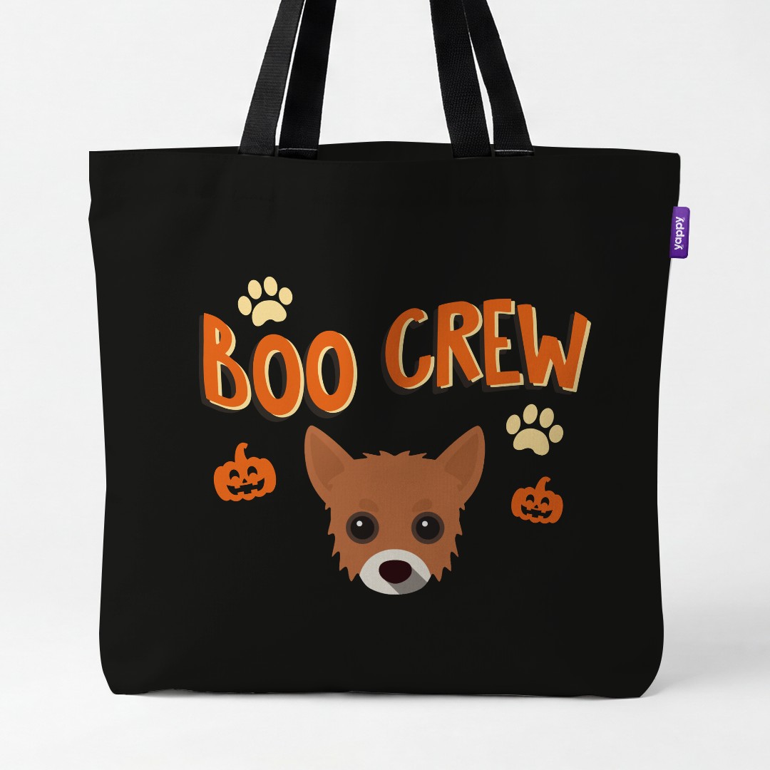 'Boo Crew' - Personalized {breedCommonName} Canvas Bag