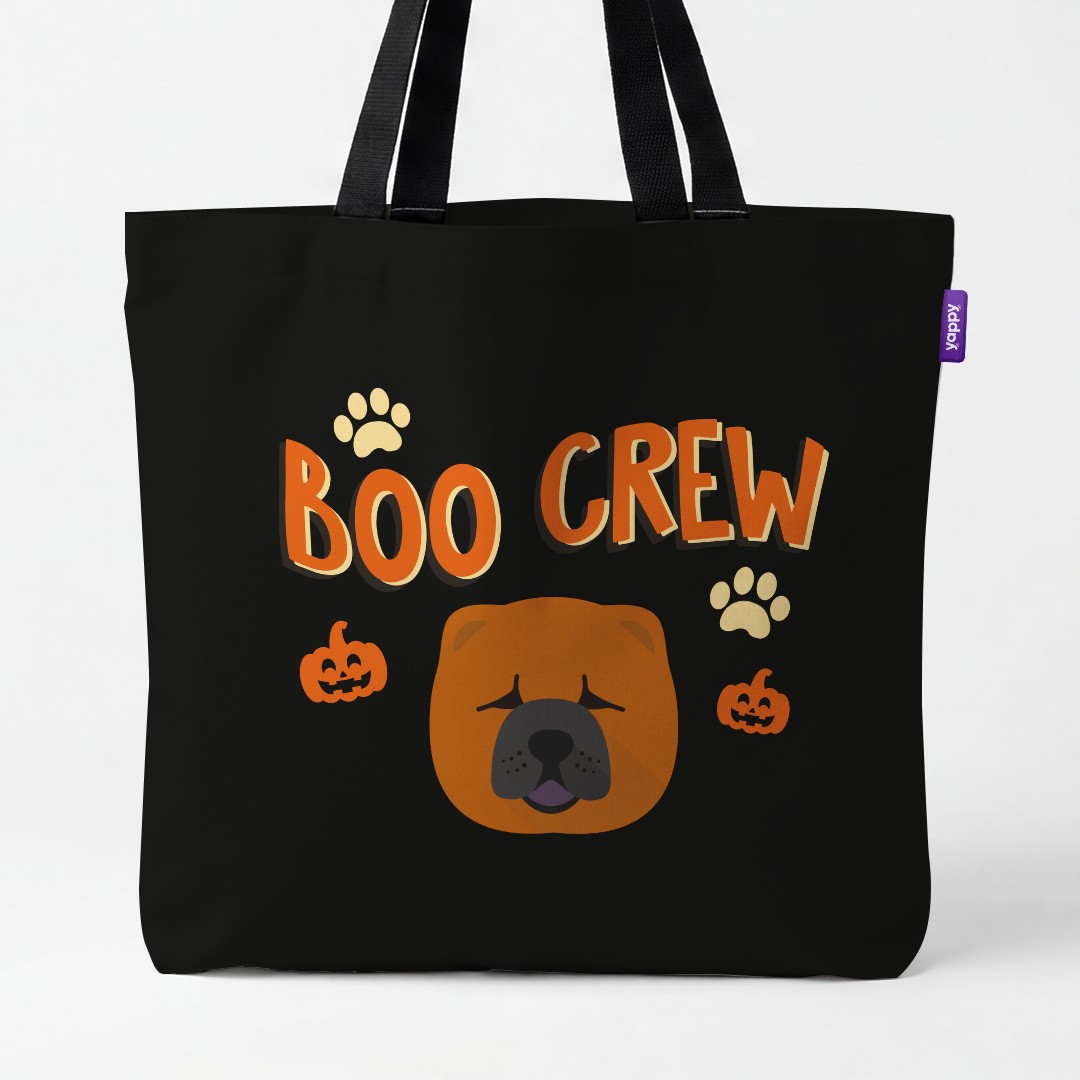 'Boo Crew' - Personalized {breedCommonName} Canvas Bag