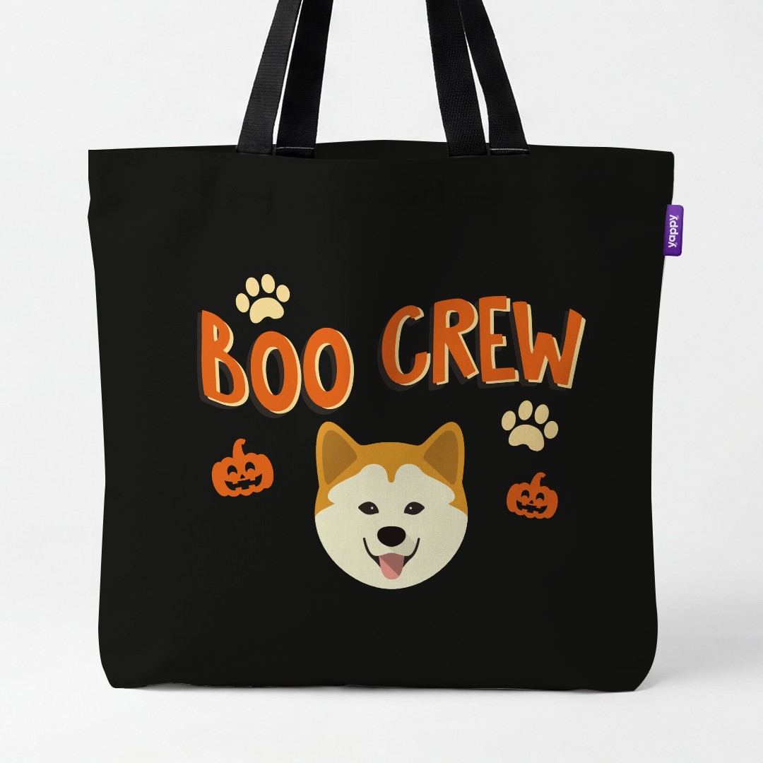 'Boo Crew' - Personalized {breedCommonName} Canvas Bag
