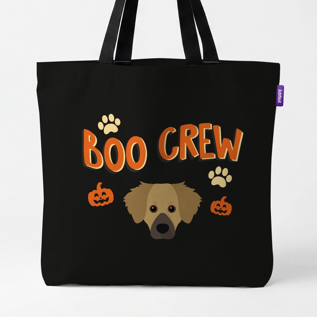 'Boo Crew' - Personalised {breedCommonName} Canvas Bag