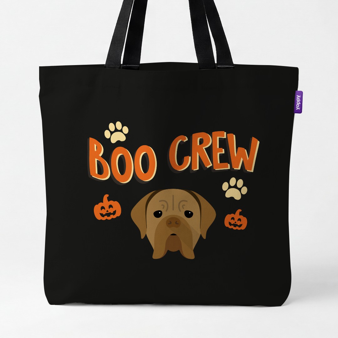 'Boo Crew' - Personalized {breedCommonName} Canvas Bag