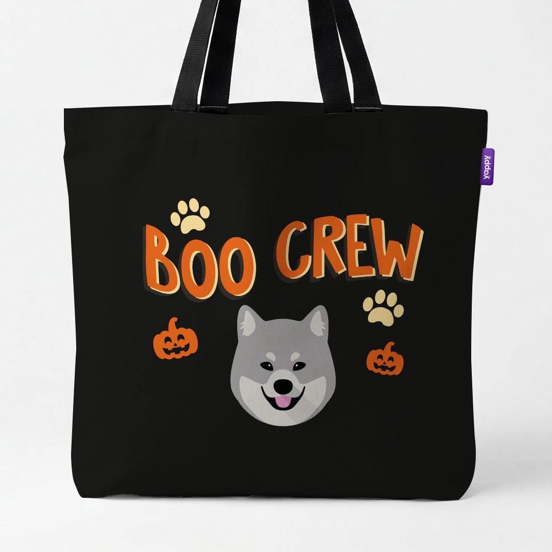 'Boo Crew' - Personalised {breedCommonName} Canvas Bag
