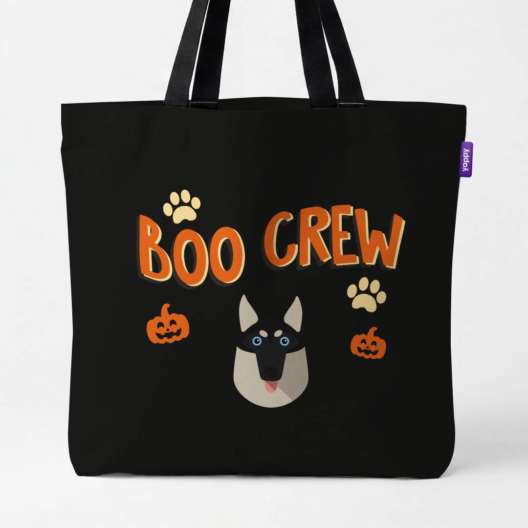 'Boo Crew' - Personalized {breedCommonName} Canvas Bag