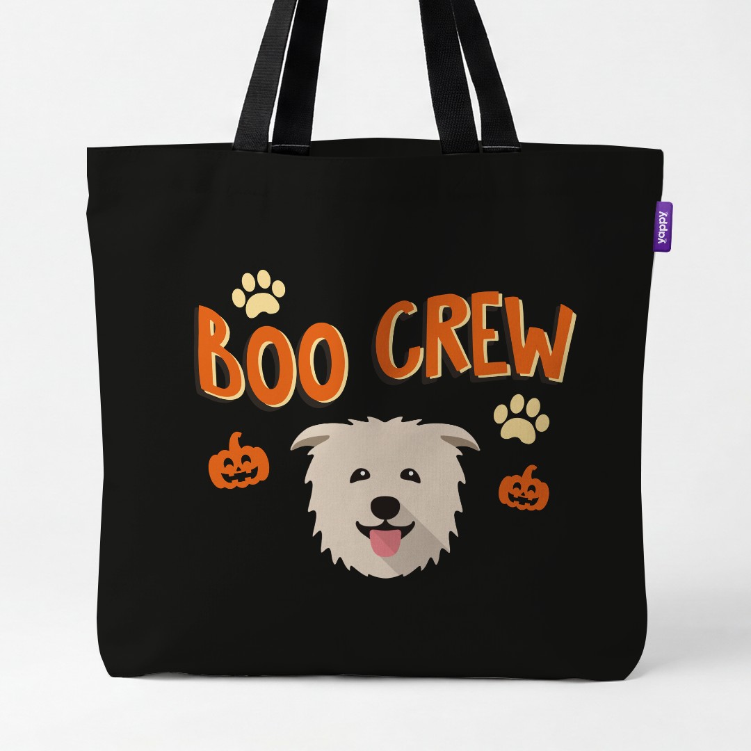 'Boo Crew' - Personalized {breedCommonName} Canvas Bag